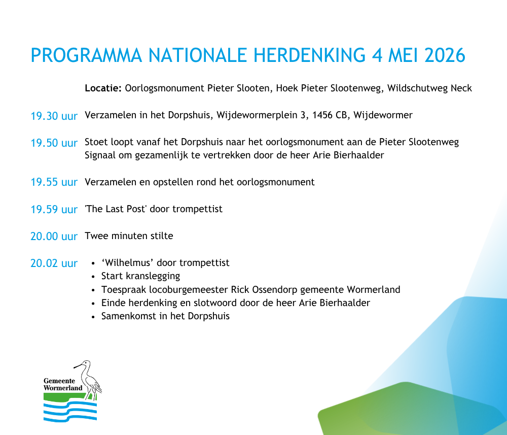 Programma Nationale Herdenking Neck