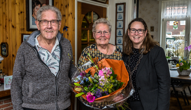 Echtpaar Nicolai-Beets 65 jaar getrouwd