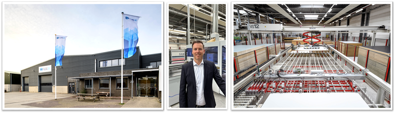 Flens BV buiten, Marc Flens en fabriekshal