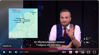 Filmpje - fragment uit de Avondshow van Arjen Lubach Westknollendam bestaat volgens hem niet eens...