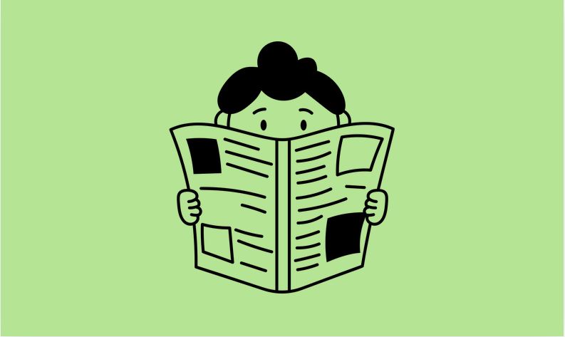 Verkiezingskrant pictogram