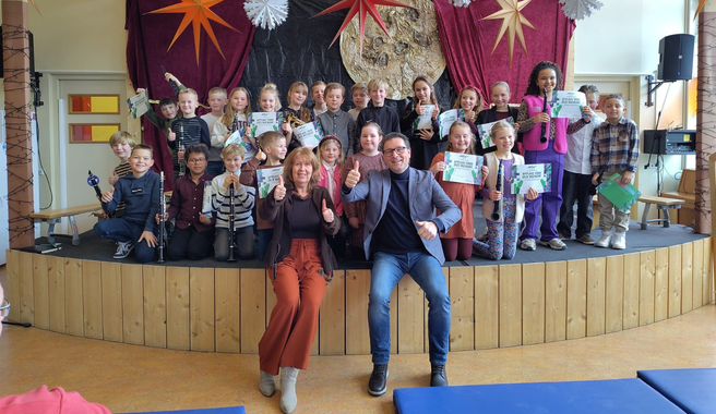 Muzieklessen op De Weremere feestelijk afgesloten