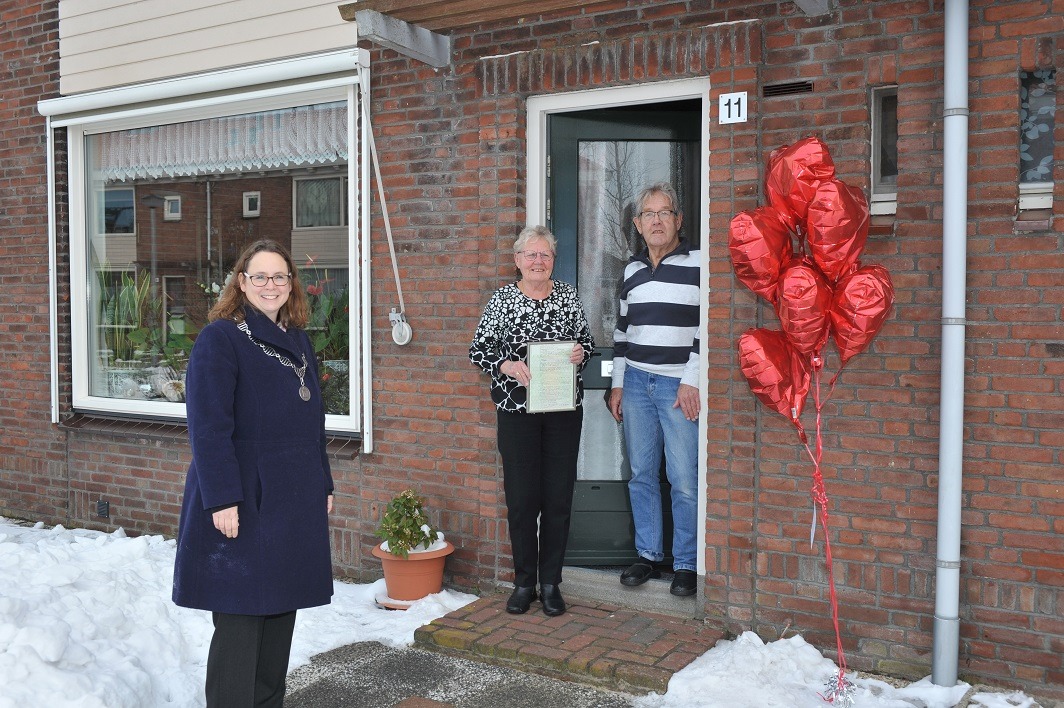 Echtpaar Nicolai-Beets in 2021 tijdens het 60-jarig huwelijk